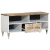 Mueble de TV madera maciza de mango 100x33,5x46 cm