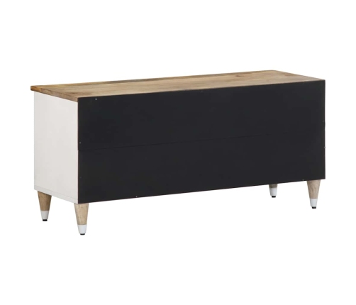 Mueble de TV madera maciza de mango 100x33,5x46 cm