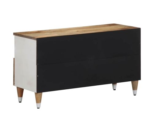 Mueble de TV madera maciza de mango 80x33,5x46 cm