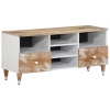 Mueble de TV madera maciza de mango 100x33,5x46 cm