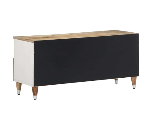 Mueble de TV madera maciza de mango 100x33,5x46 cm