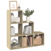 Librería divisor 3 niveles madera roble Sonoma 99x29x99 cm