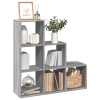 Librería divisor 3 niveles madera gris Sonoma 99x29x99 cm