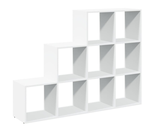 Librería divisora 3 niveles madera blanca 137,5x29x103,5 cm