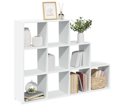 Librería divisora 3 niveles madera blanca 137,5x29x103,5 cm