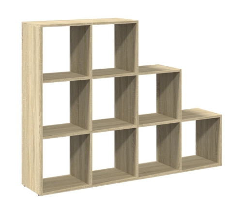 Librería divisora 3 niveles madera Sonoma 137,5x29x103,5 cm