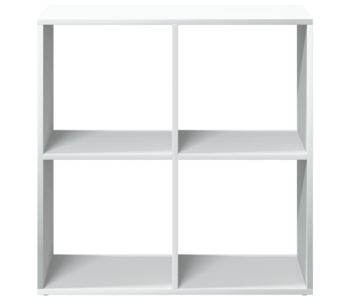 Librería divisora madera ingeniería blanca 69,5x29x69,5 cm