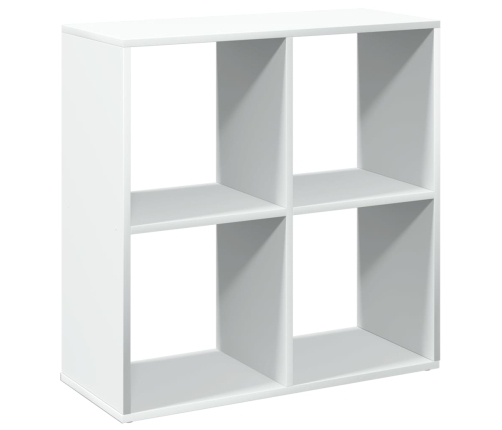 Librería divisora madera ingeniería blanca 69,5x29x69,5 cm