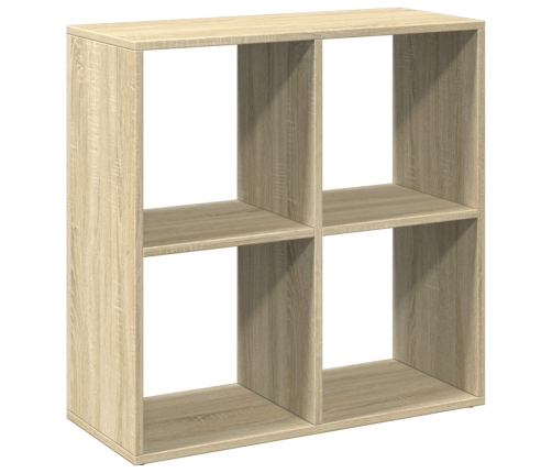 Librería divisor madera ingeniería roble Sonoma 69,5x29x69,5 cm