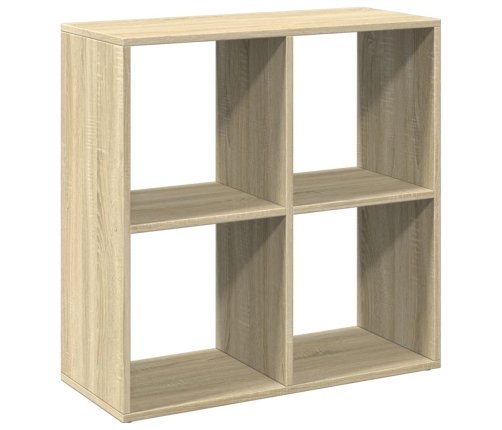 Librería divisor madera ingeniería roble Sonoma 69,5x29x69,5 cm