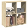 Librería divisor madera ingeniería roble Sonoma 69,5x29x69,5 cm