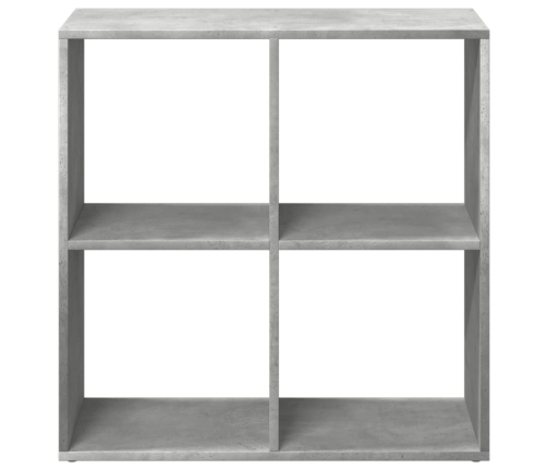 Librería divisora madera gris hormigón 69,5x29x69,5 cm