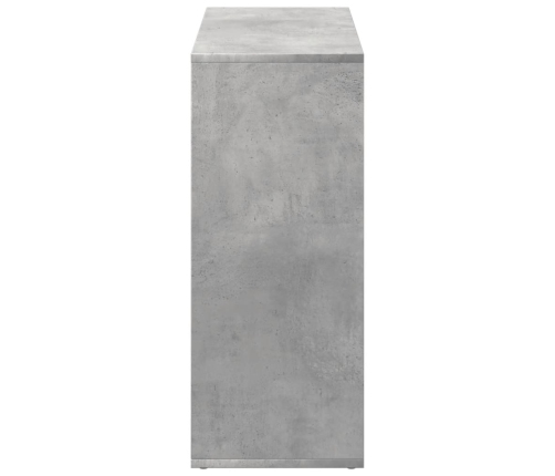 Librería divisora madera gris hormigón 69,5x29x69,5 cm