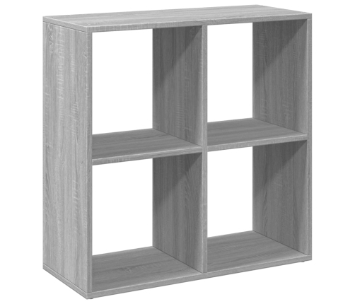 Librería divisor madera ingeniería gris Sonoma 69,5x29x69,5 cm