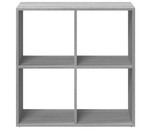 Librería divisor madera ingeniería gris Sonoma 69,5x29x69,5 cm