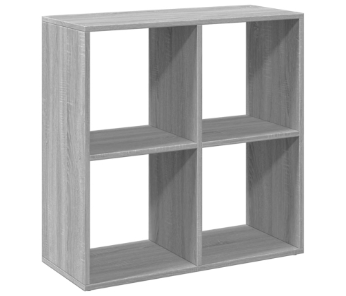 Librería divisor madera ingeniería gris Sonoma 69,5x29x69,5 cm