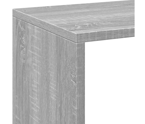 Librería divisor madera ingeniería gris Sonoma 69,5x29x69,5 cm