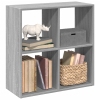 Librería divisor madera ingeniería gris Sonoma 69,5x29x69,5 cm