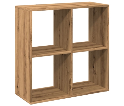 Librería divisora madera roble artisan 69,5x29x69,5 cm