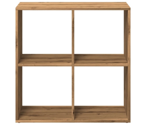 Librería divisora madera roble artisan 69,5x29x69,5 cm