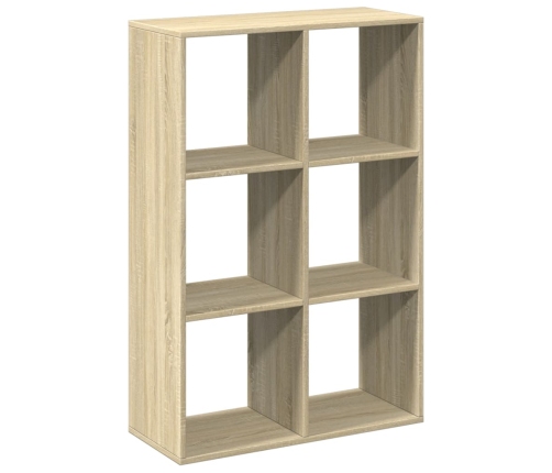 Librería divisor madera ingeniería roble Sonoma 69,5x29x103,5cm