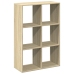 Librería divisor madera ingeniería roble Sonoma 69,5x29x103,5cm