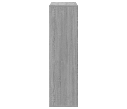 Librería divisor madera ingeniería gris Sonoma 69,5x29x103,5 cm