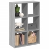 Librería divisor madera ingeniería gris Sonoma 69,5x29x103,5 cm