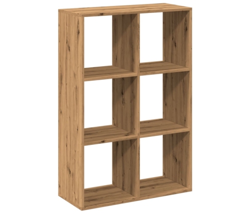 Librería divisora madera roble artisan 69,5x29x103,5 cm