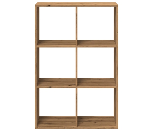 Librería divisora madera roble artisan 69,5x29x103,5 cm