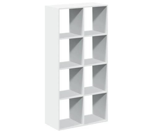 Librería divisora madera ingeniería blanco 69,5x29x137,5 cm