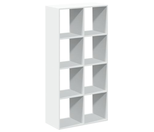 Librería divisora madera ingeniería blanco 69,5x29x137,5 cm