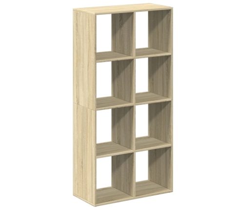 Librería divisor madera ingeniería roble Sonoma 69,5x29x137,5cm