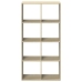 Librería divisor madera ingeniería roble Sonoma 69,5x29x137,5cm