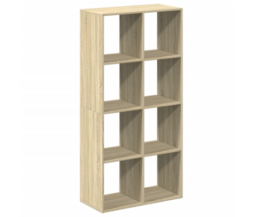 Librería divisor madera ingeniería roble Sonoma 69,5x29x137,5cm