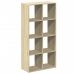 Librería divisor madera ingeniería roble Sonoma 69,5x29x137,5cm