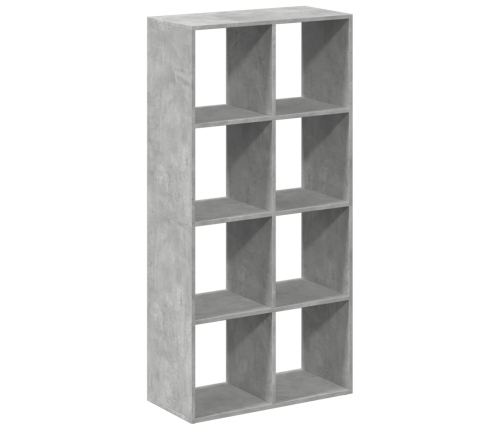 Librería divisora madera gris hormigón 69,5x29x137,5 cm