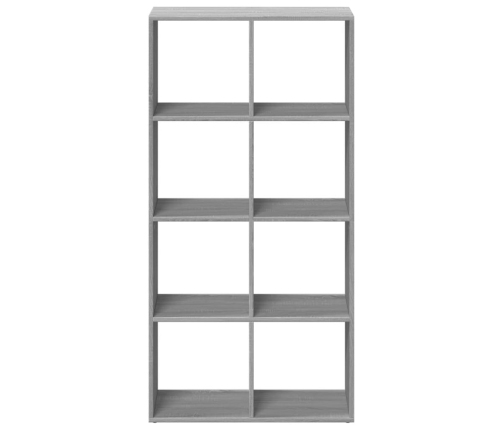 Librería divisor madera ingeniería gris Sonoma 69,5x29x137,5 cm