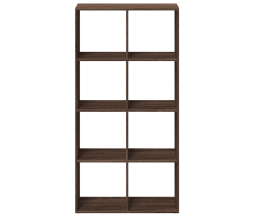 Librería divisor madera ingeniería marrón roble 69,5x29x137,5cm