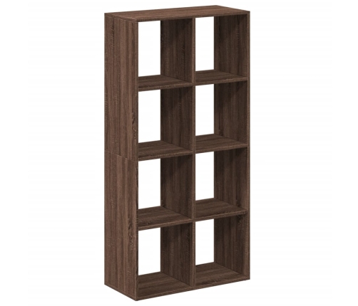 Librería divisor madera ingeniería marrón roble 69,5x29x137,5cm