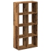 Librería divisor madera ingeniería envejecida 69,5x29x137,5 cm