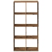 Librería divisor madera ingeniería envejecida 69,5x29x137,5 cm