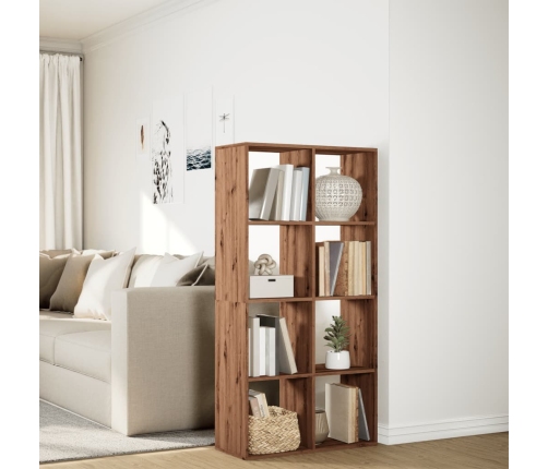 Librería divisora madera roble artisan 69,5x29x137,5 cm