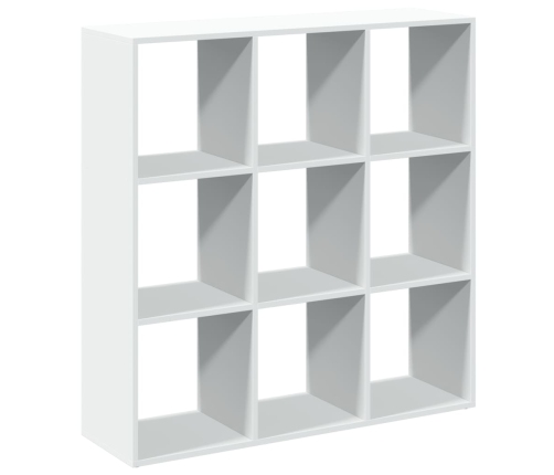 Librería divisora madera ingeniería blanca 102x29x103,5 cm