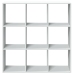 Librería divisora madera ingeniería blanca 102x29x103,5 cm