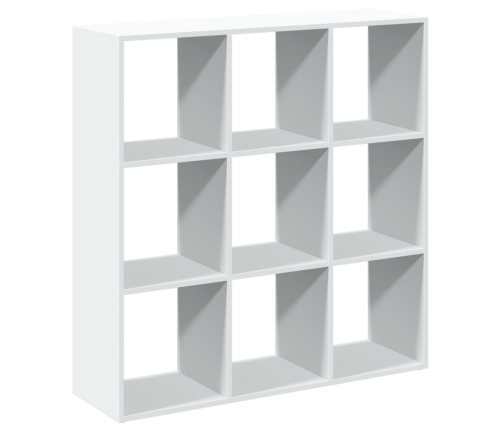 Librería divisora madera ingeniería blanca 102x29x103,5 cm