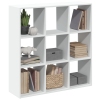 Librería divisora madera ingeniería blanca 102x29x103,5 cm