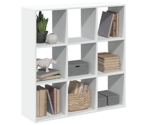 Librería divisora madera ingeniería blanca 102x29x103,5 cm