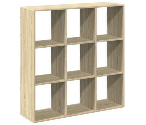 Librería divisor madera ingeniería roble Sonoma 102x29x103,5 cm