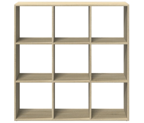 Librería divisor madera ingeniería roble Sonoma 102x29x103,5 cm